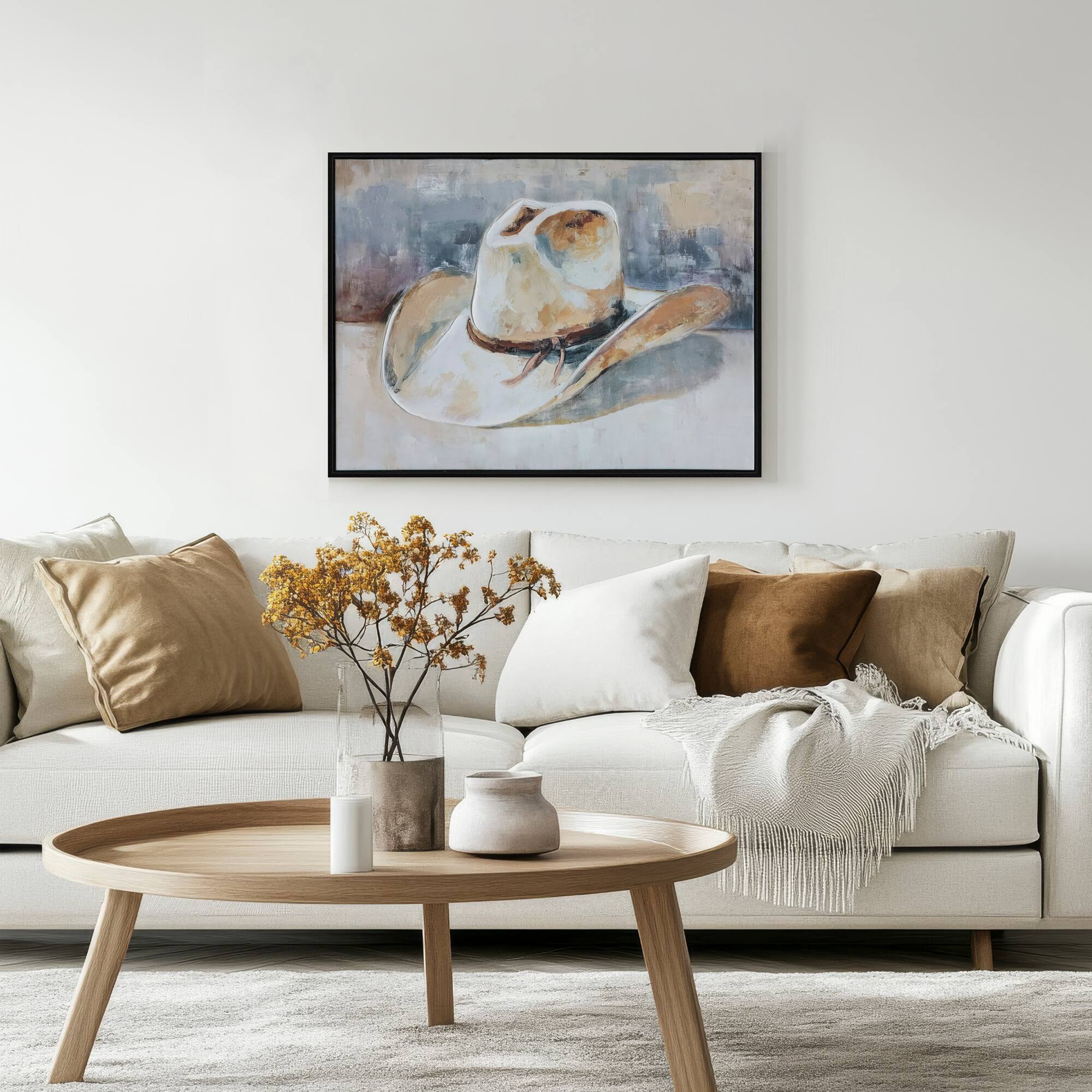 24" x 18" White Cowboy Hat Wall Décor by Ashland®